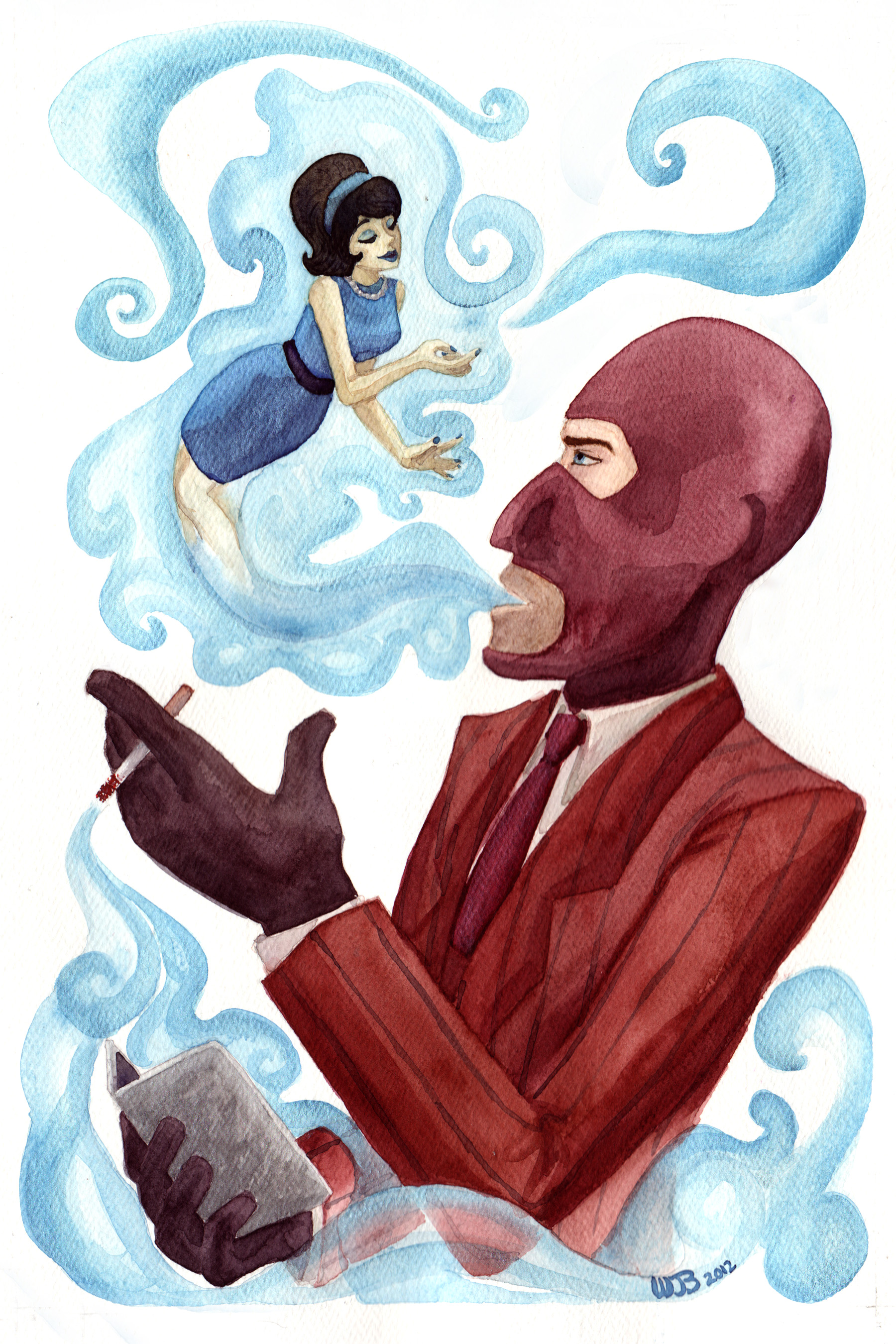 tickinghearts art red spy