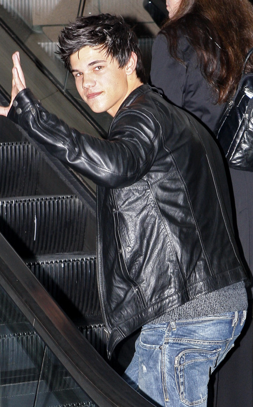 taylor lautner leather jacket