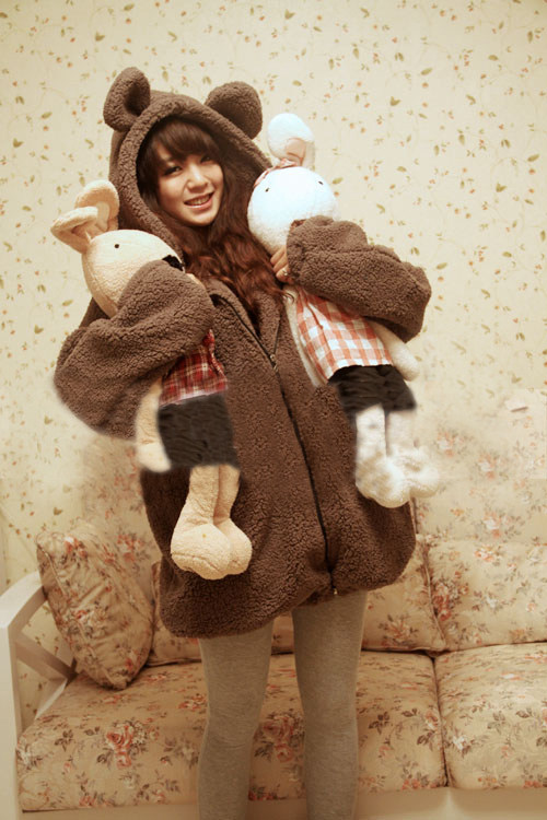 teddy bear jacket with ears