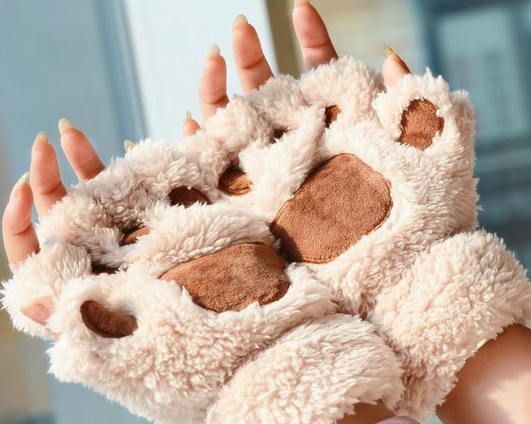 Women Faux Fur Cat Gloves · Sugarless Tokki · Online Store Powered by