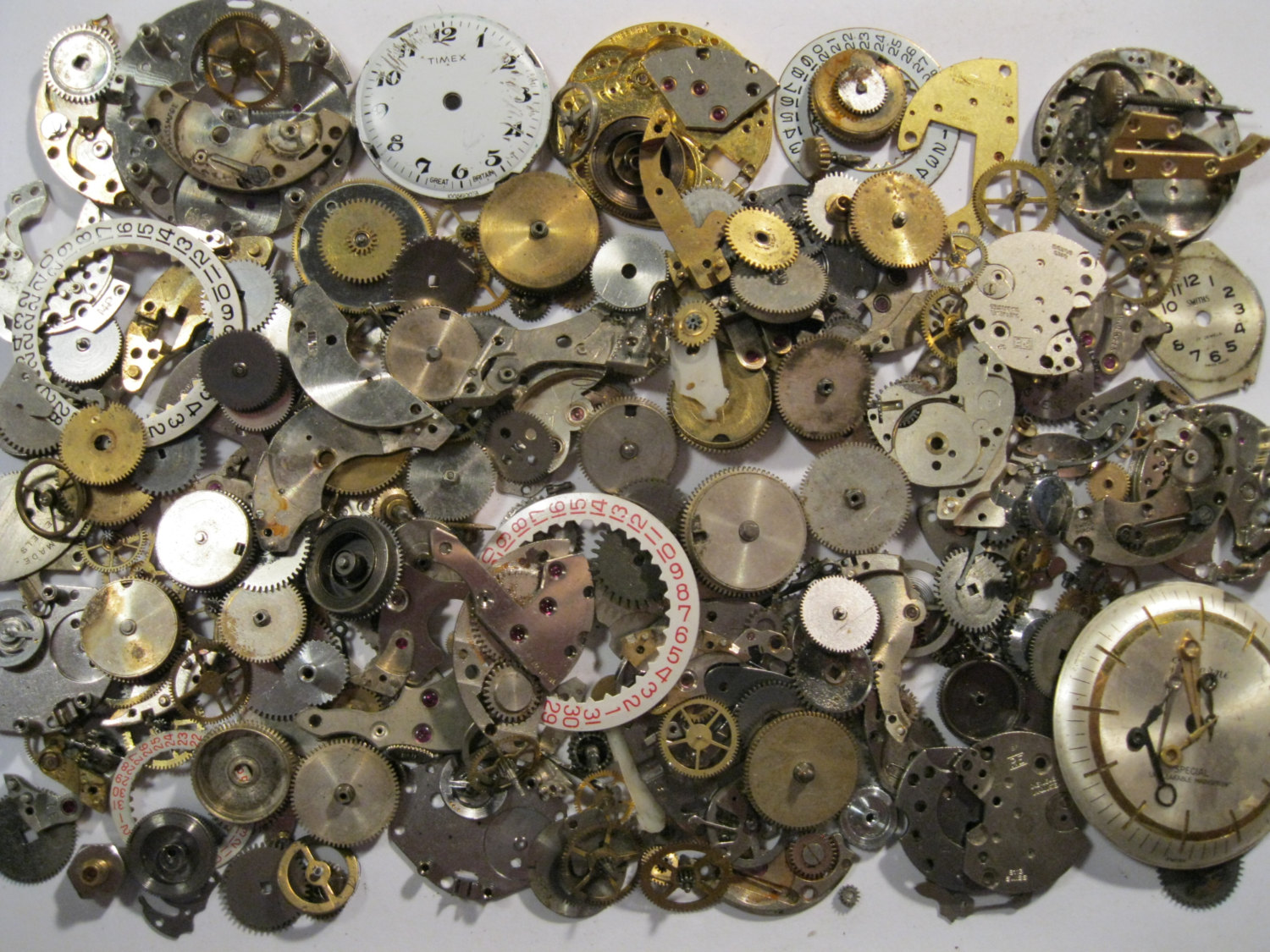 50//100g Metal Gears Cogs for Crafting Steampunk Jewelry /& Altered Art Mix Colour