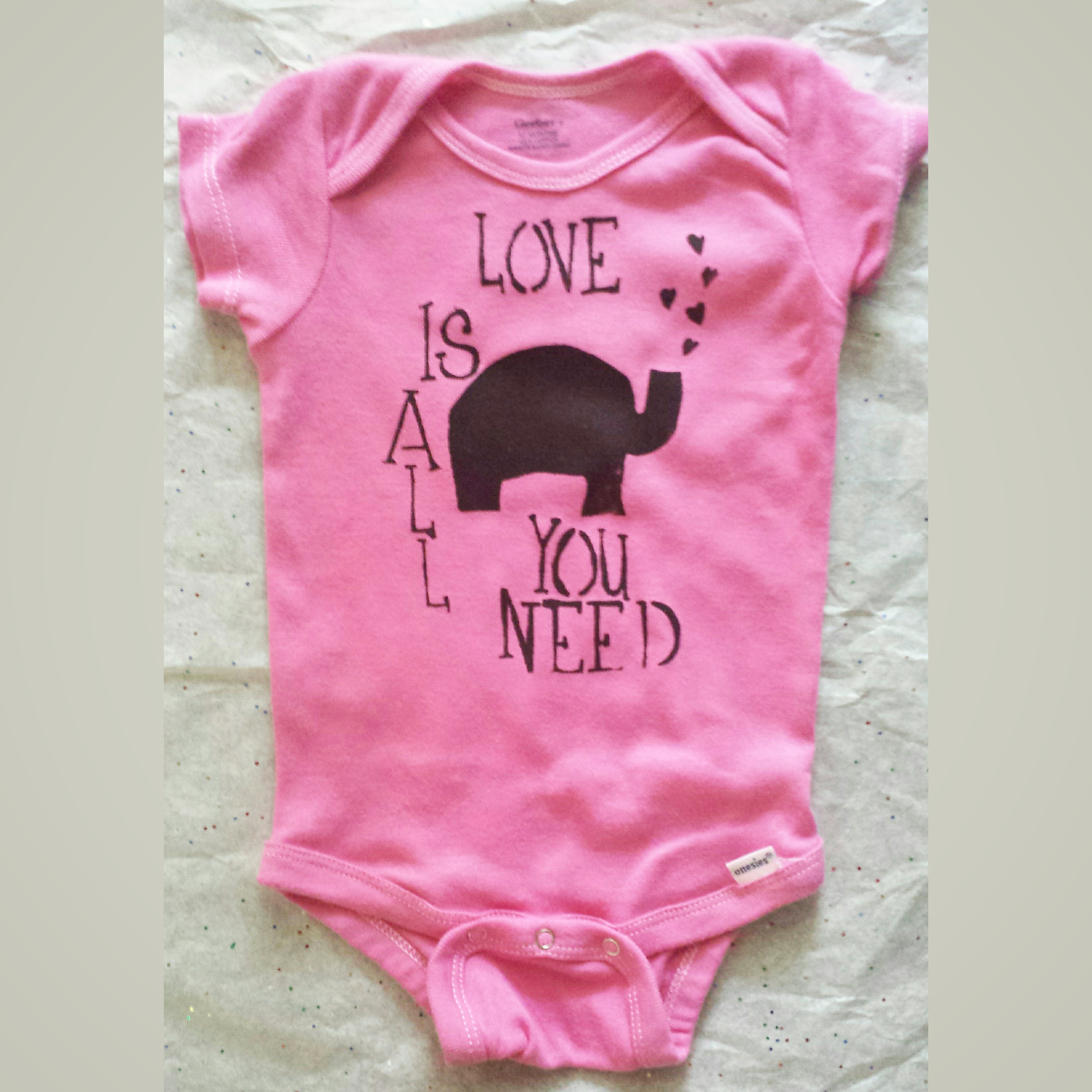 elephant baby onesie