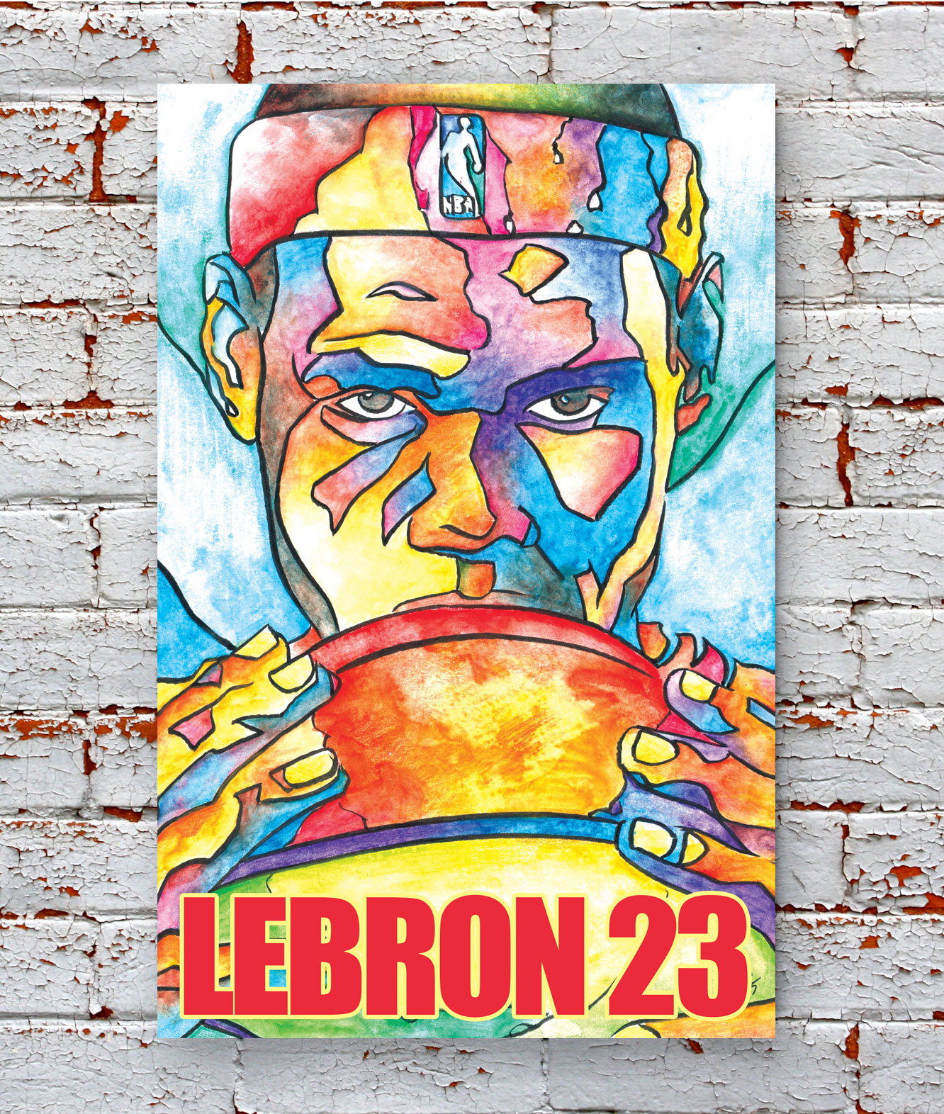 lebron stained glass