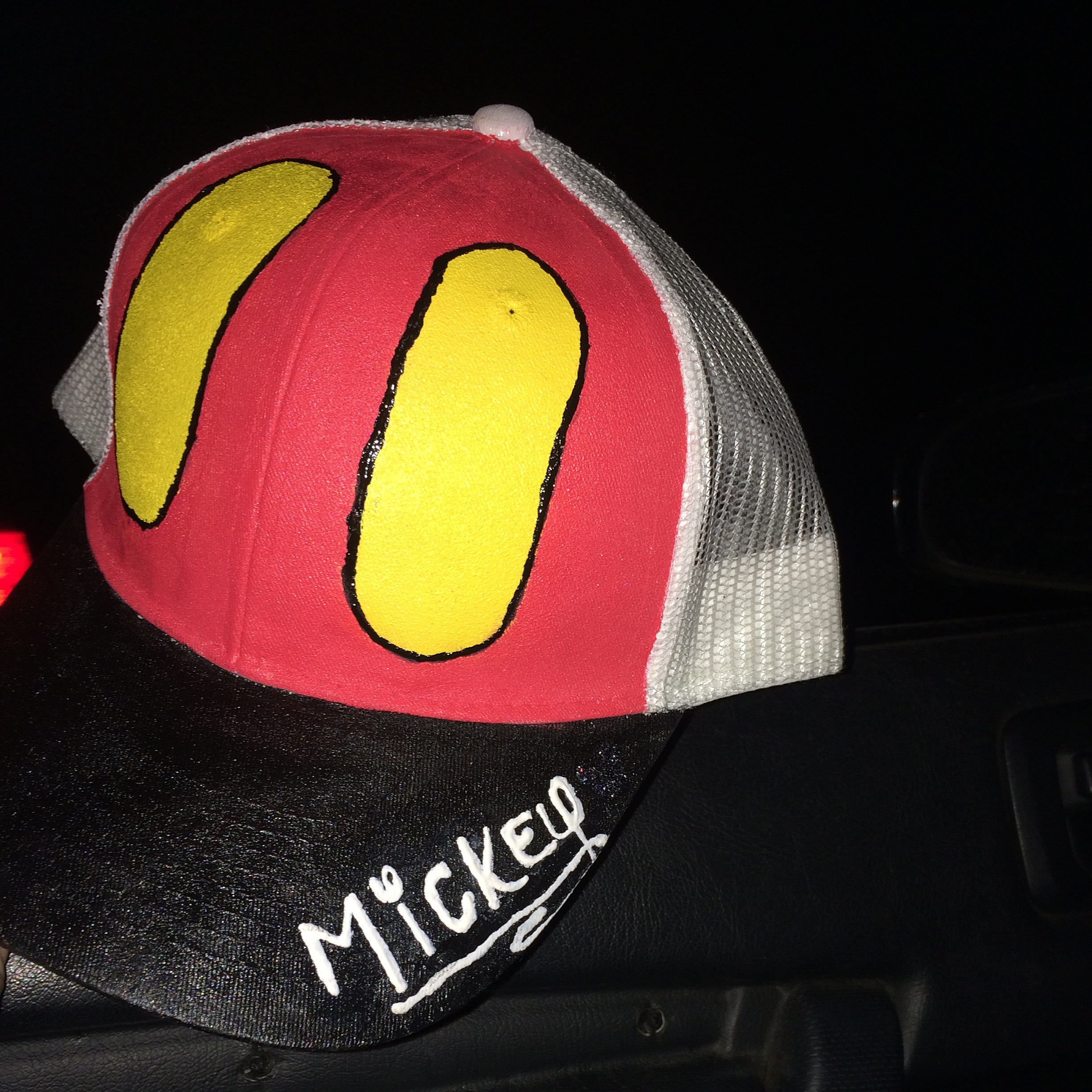 mickey mouse trucker hat