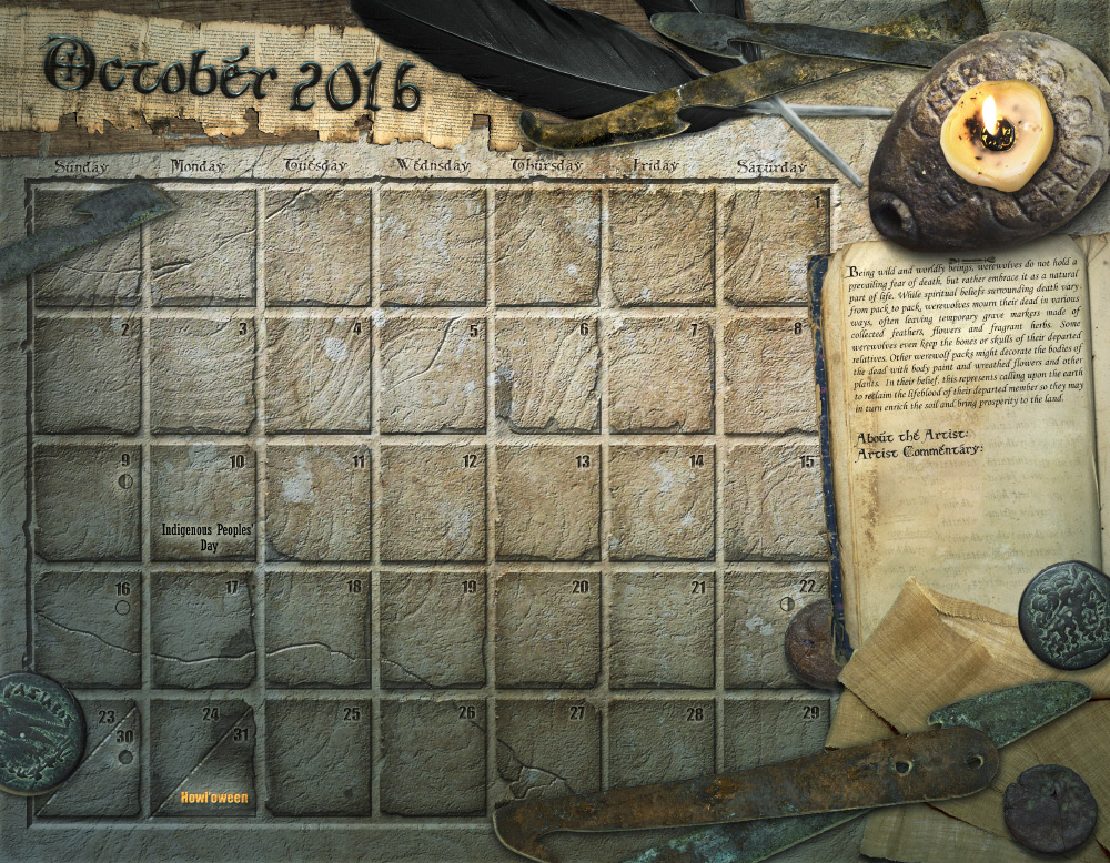 Werewolf Calendar