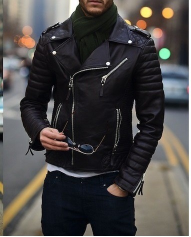 Mens biker leather jacket, Mens fashion black motorcycle jacket, Mens ...