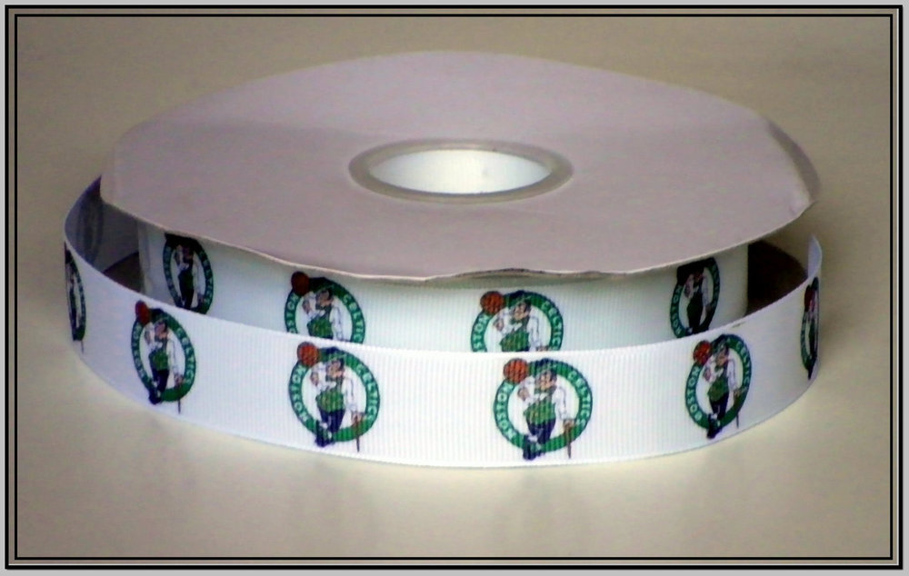 Boston Celtics Grosgrain Ribbon 7//8 Inch By The Yard