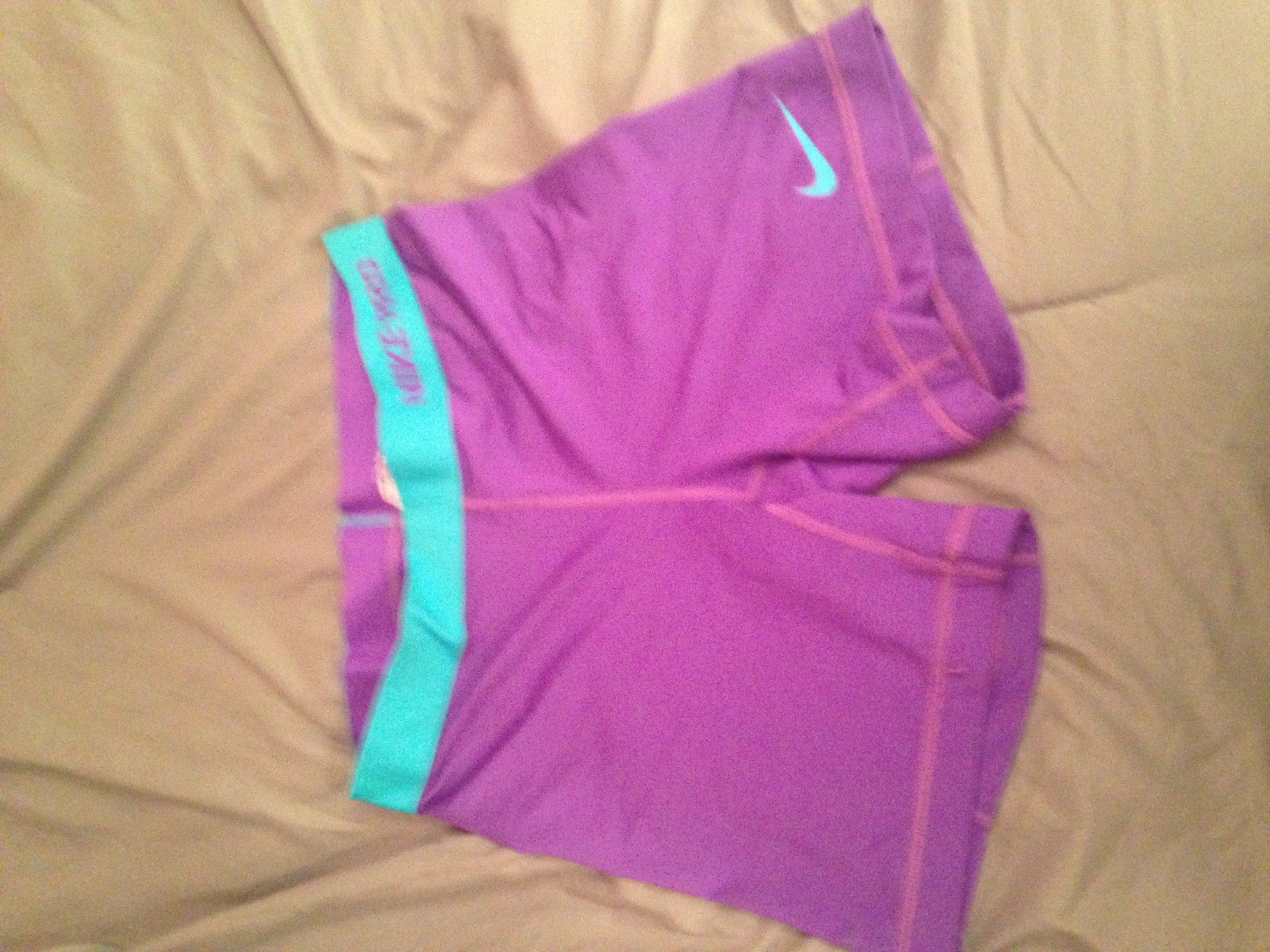 purple nike spandex shorts