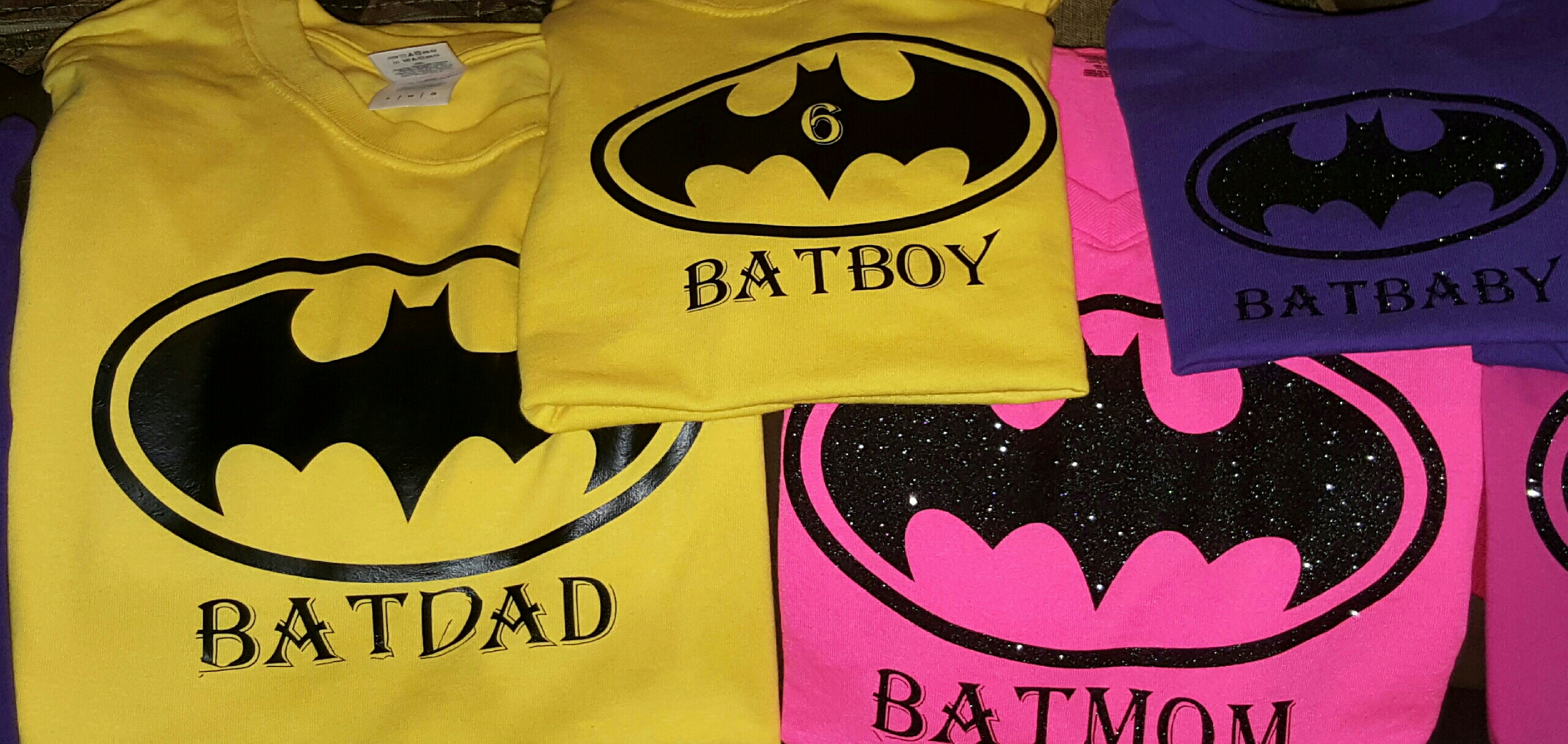 super hero family shirts