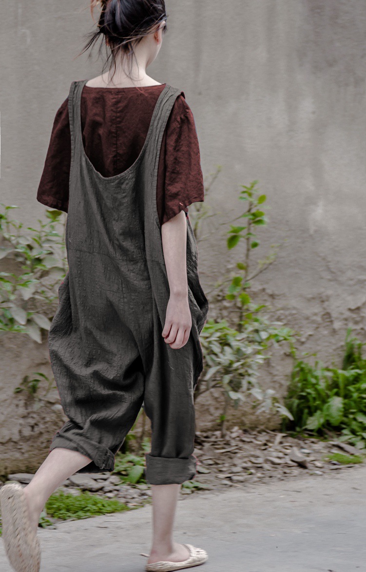 linen jumpsuits plus size