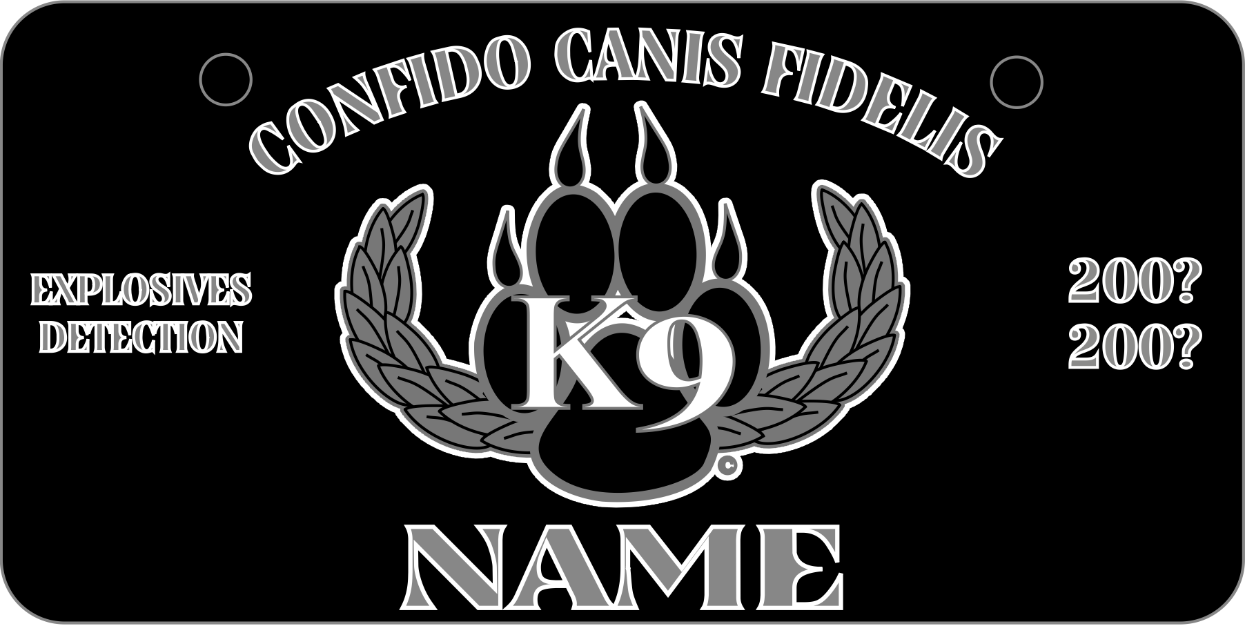 Alpha K9 kennel tag · Alpha K9 Designs LLC · Online Store Powered by