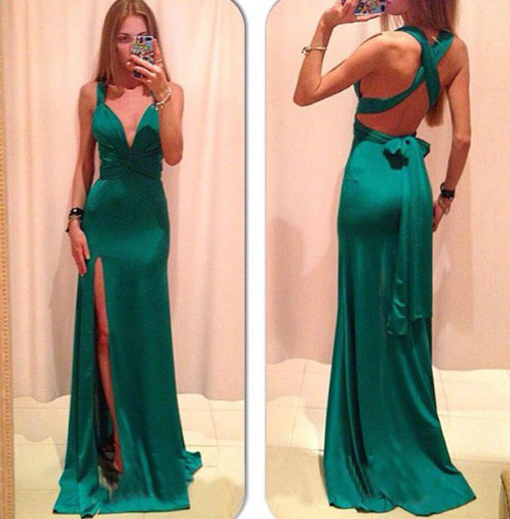 classy evening dress