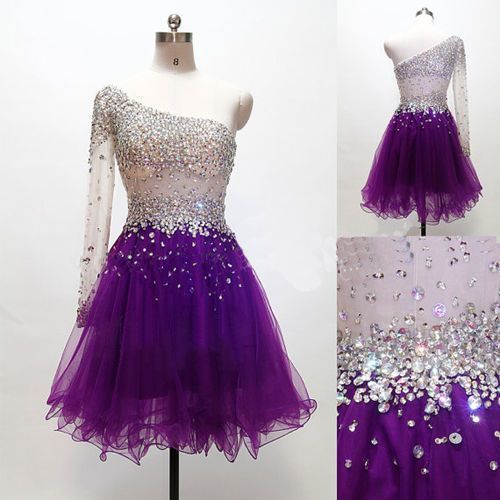 purple graduation dress