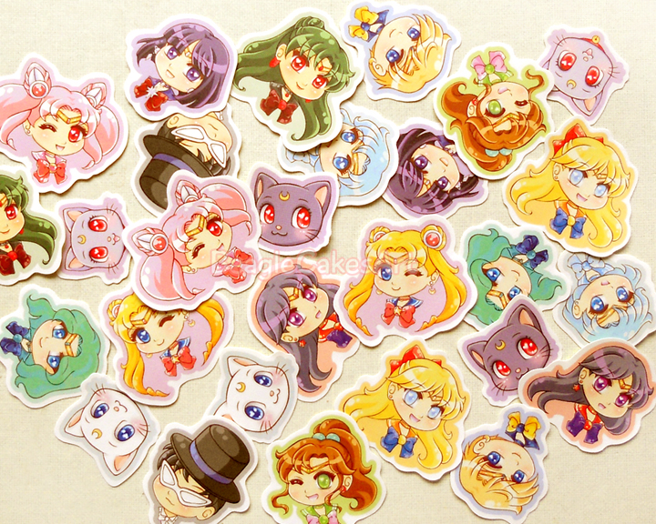 sailor moon sticker pack cute anime stickers kawaii sticker laptop