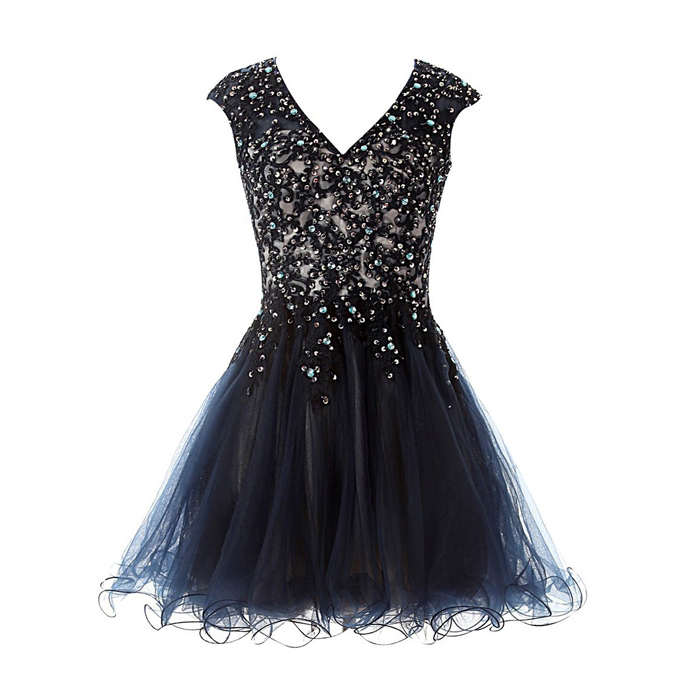 black sequin homecoming dress