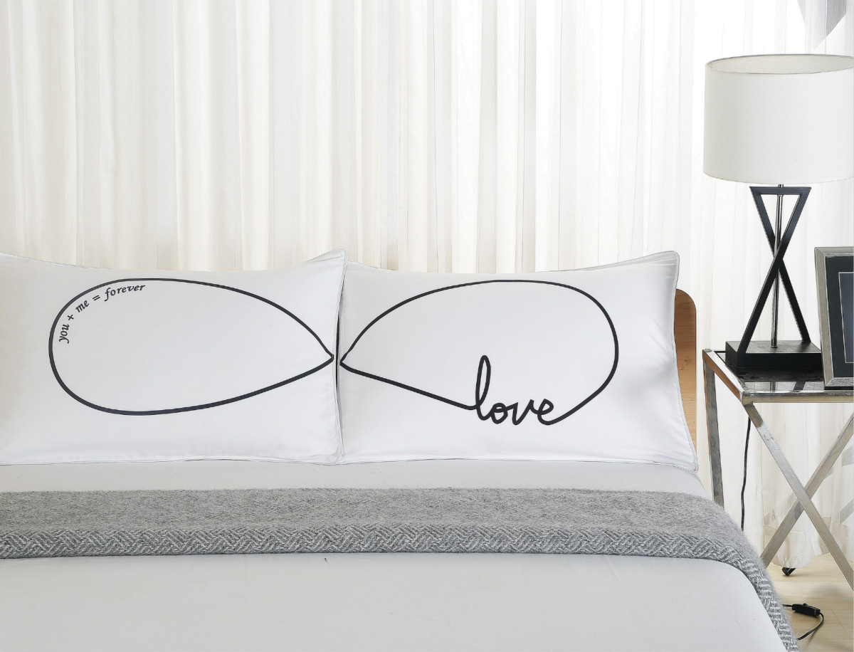 You And Me Equals Forever His Hers Couple Pillowcases Long