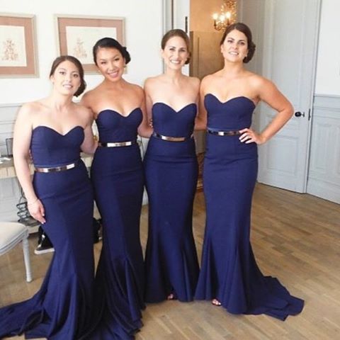 grey mermaid bridesmaid dress