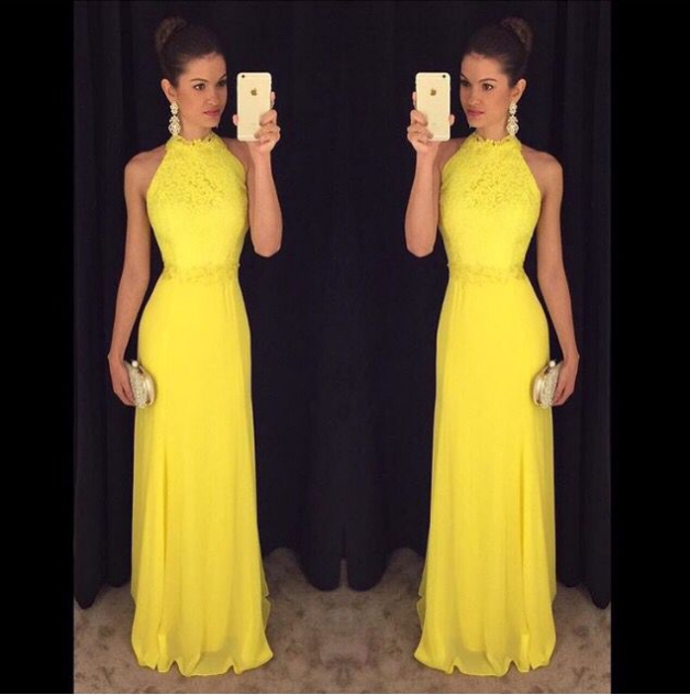 yellow bodycon homecoming dress