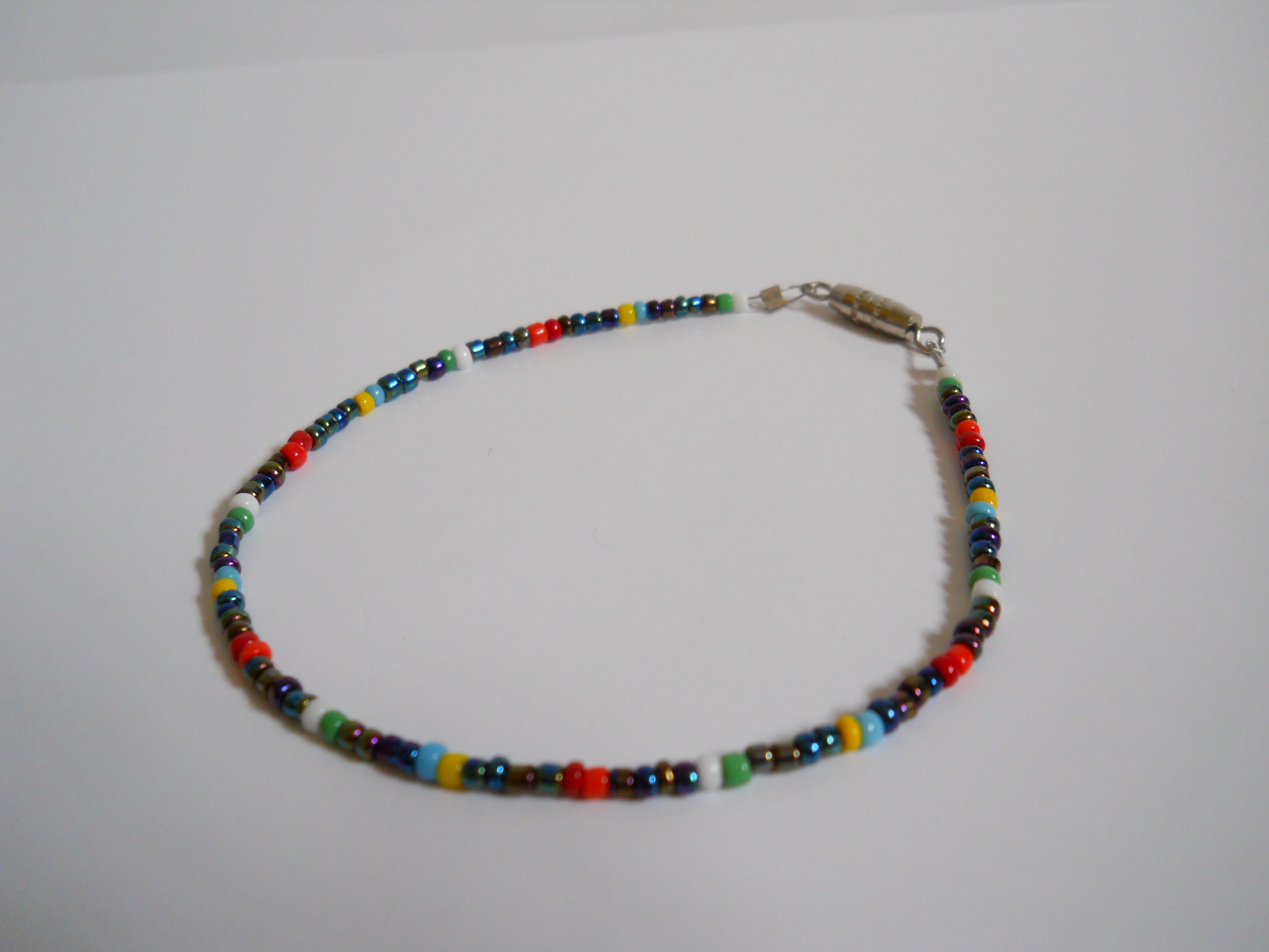 Metallic Rainbow Bead Bracelet on Storenvy