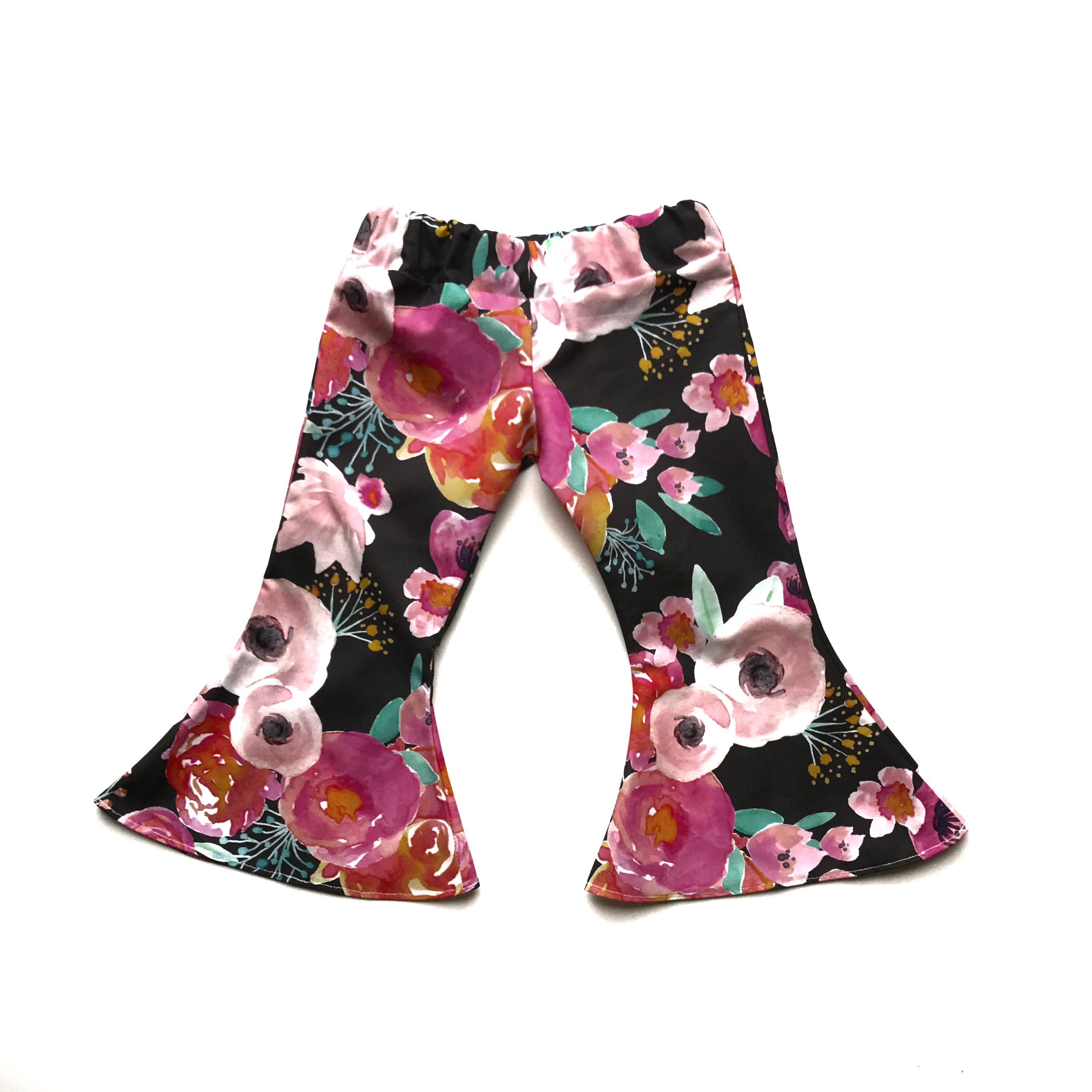 floral bell bottom pants