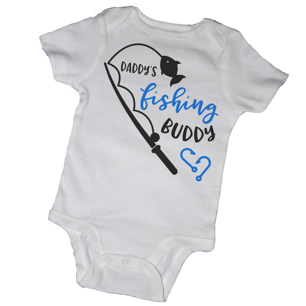 daddy's fishing buddy onesie