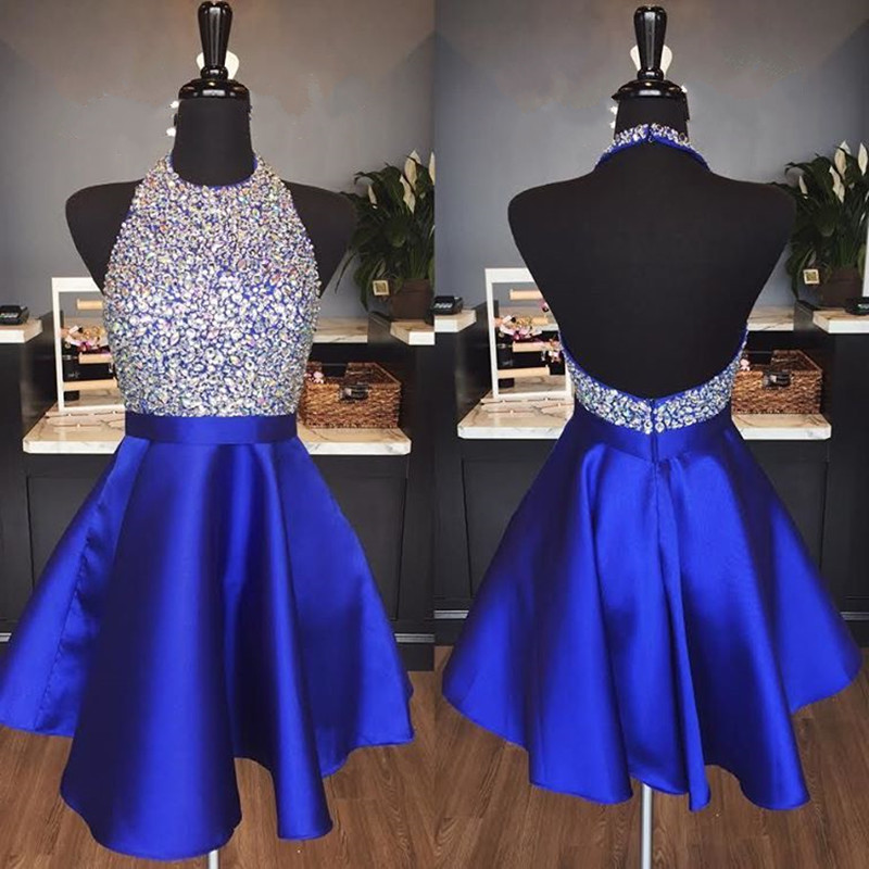 Elegant Royal Blue Short Dresses
