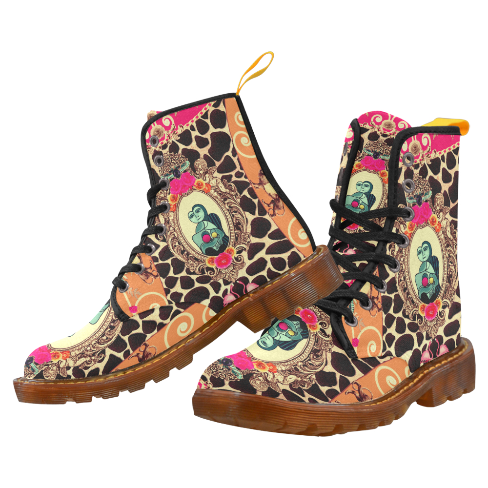 giraffe print boots