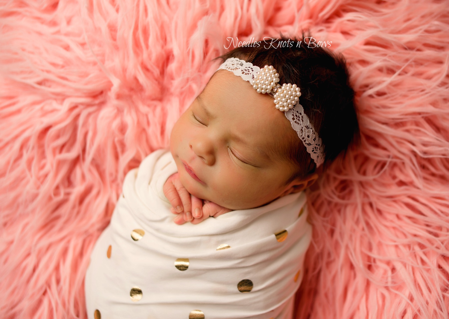 Baby Pearl Headband Newborn Kids Baby Girls Headwear Accessories Photo prop N.ES