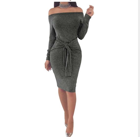 long sleeve pencil dress