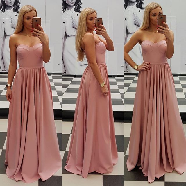 blush pink formal dress
