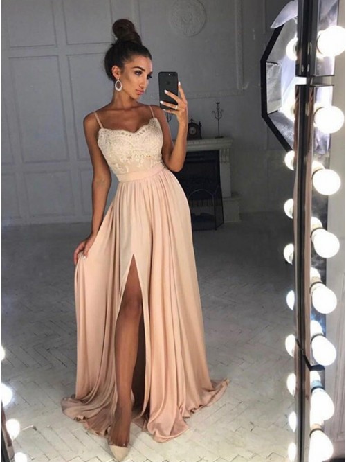 Pink Satin Dress