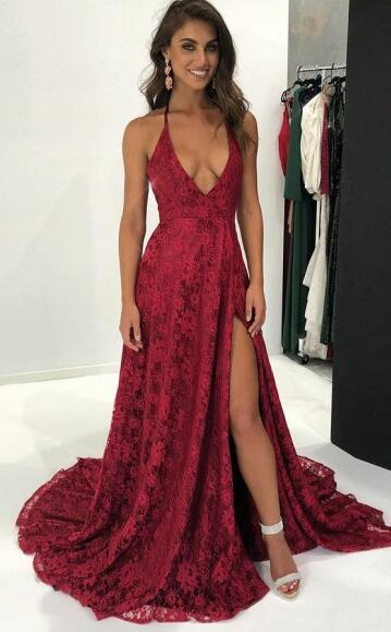 Red and Black Prom Dress