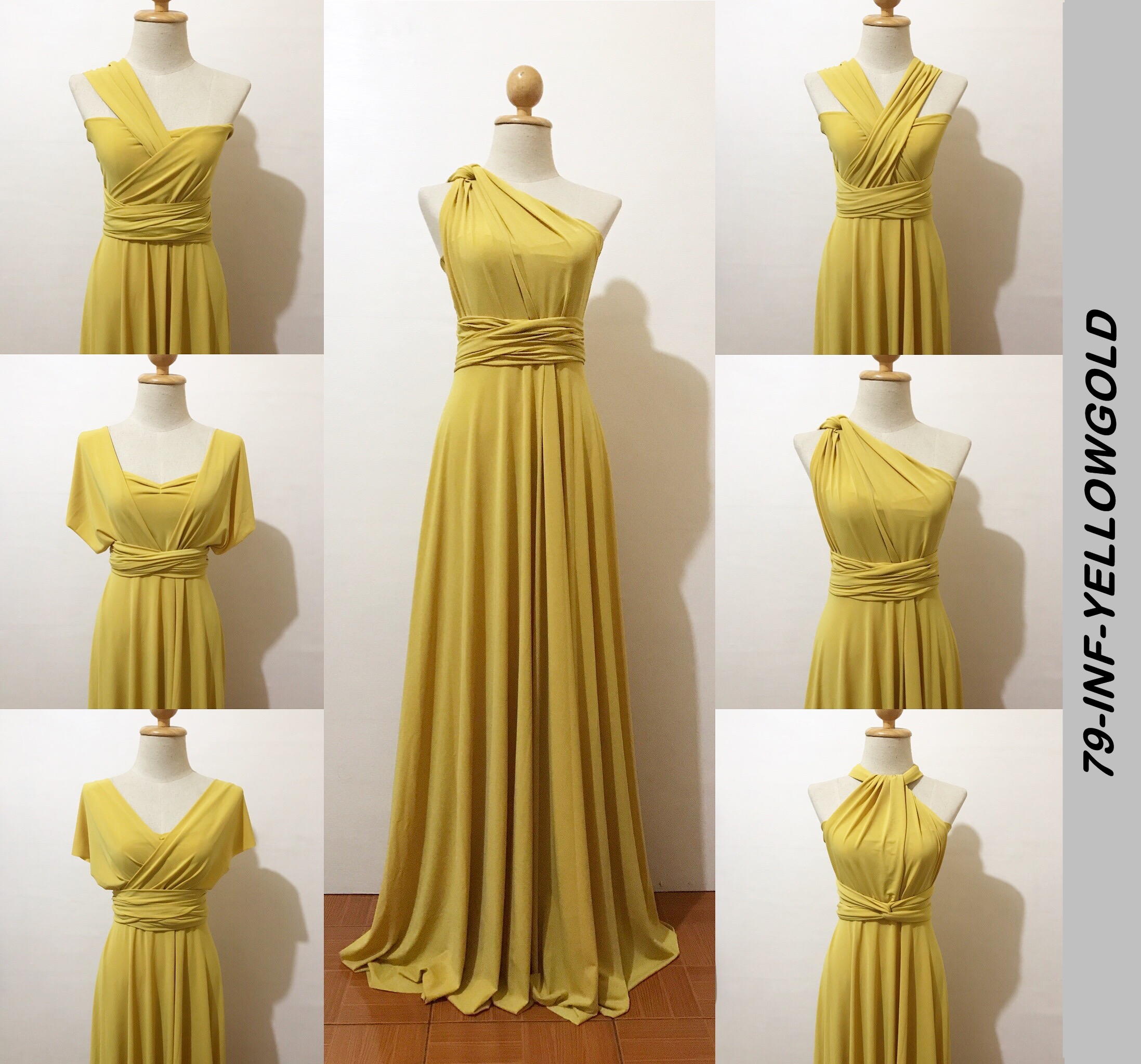 yellow gold infinity dress