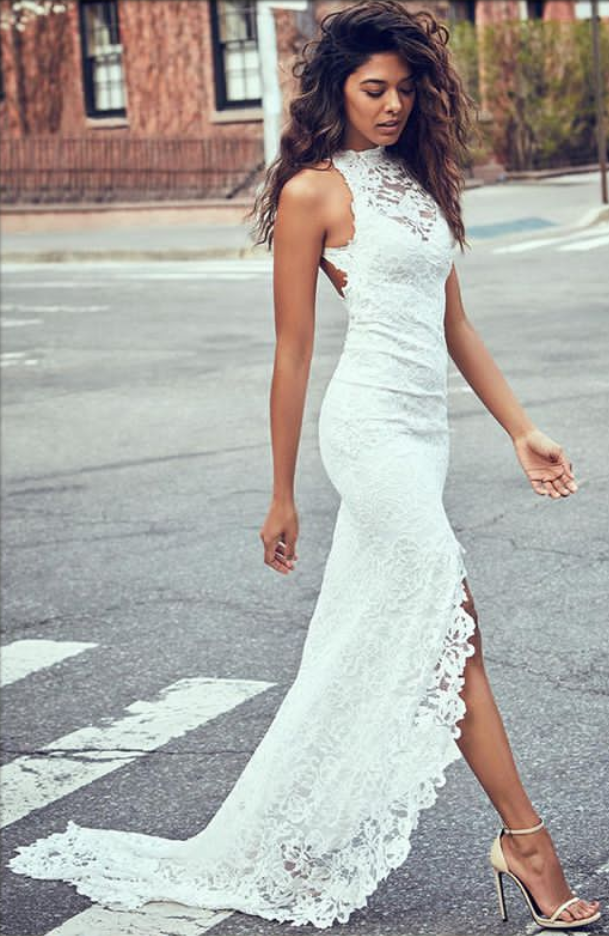 2018 Wedding Dresses High Waisted