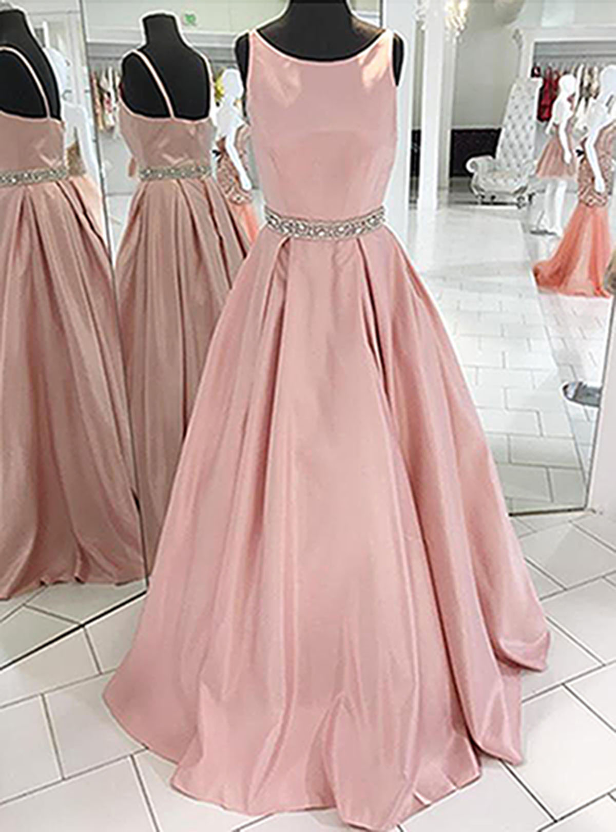 blush pink gown