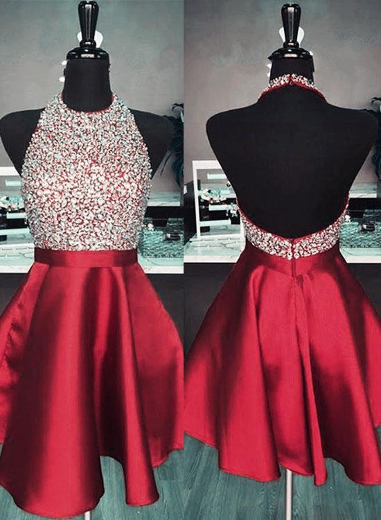 cute red prom dresses