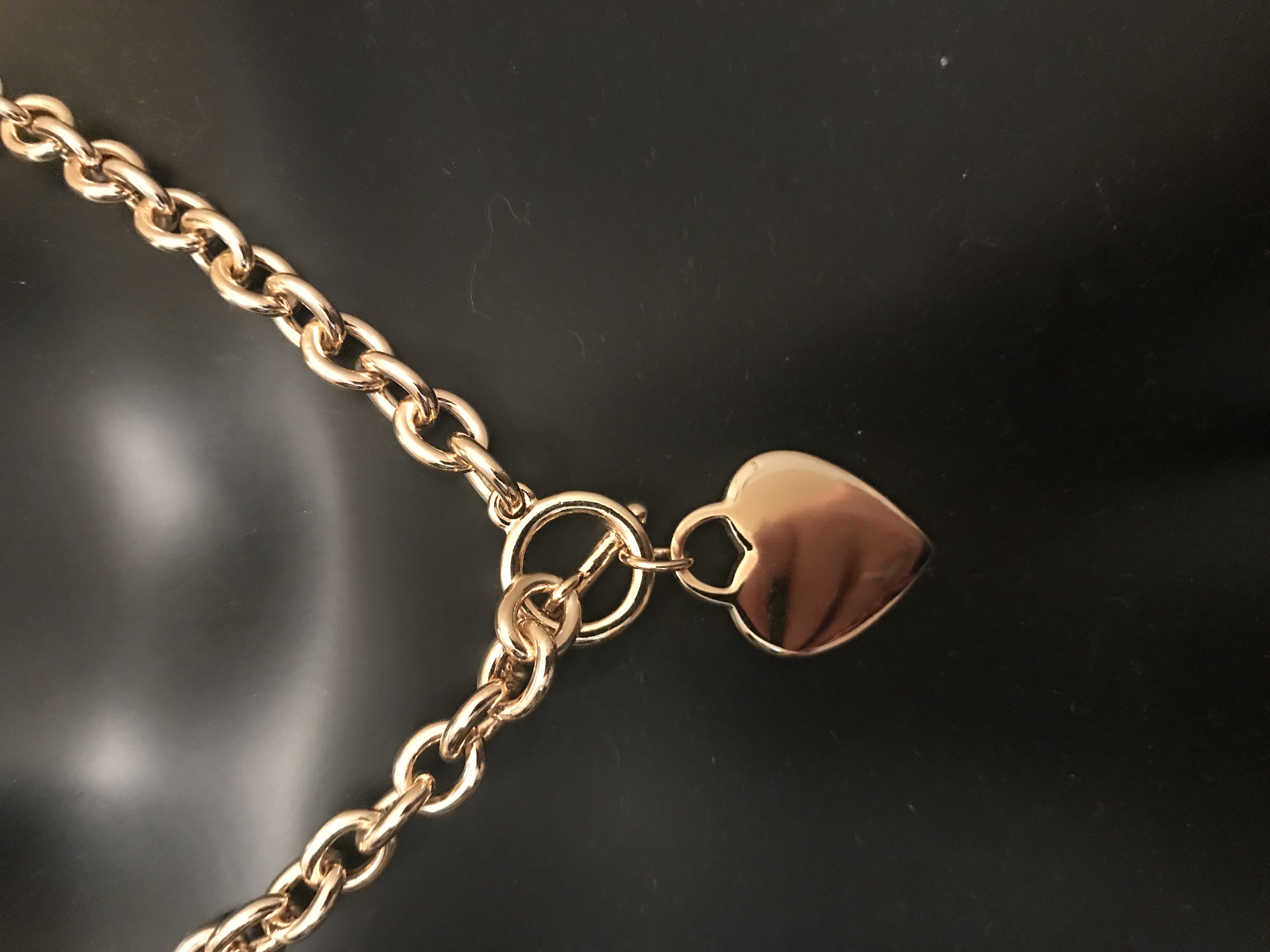 Gold Heart Tag Necklace Hotsell, 53 