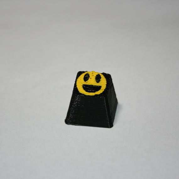Custom 3d Printed Mechanical Keyboard Cherry Mx Keycap Smiley Sold By Mad Mottos On Storenvy