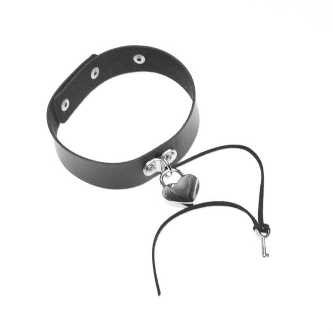 HEART LOCK CHOKER ( WITH KEY ) on Storenvy