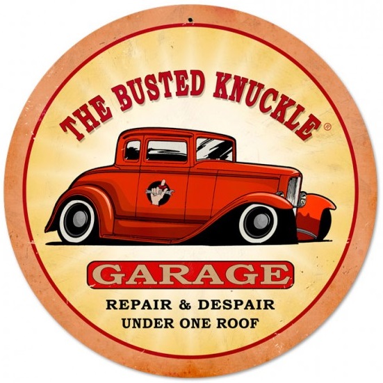 Busted Knuckle Hot Rod · VintroSigns · Online Store Powered by Storenvy