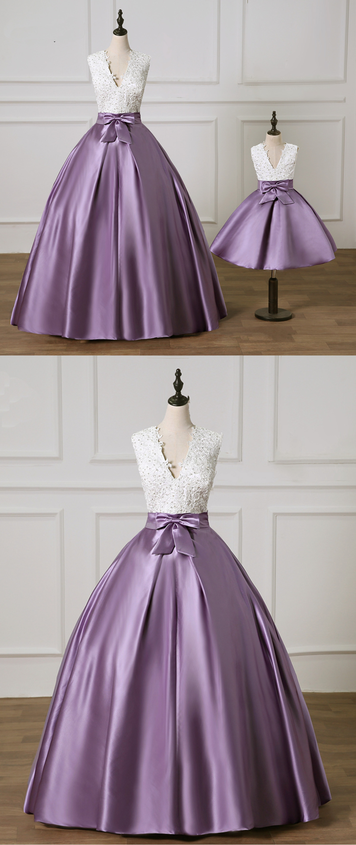 Cheap Prom Dresses by SweetheartDress · Light Purple Satin