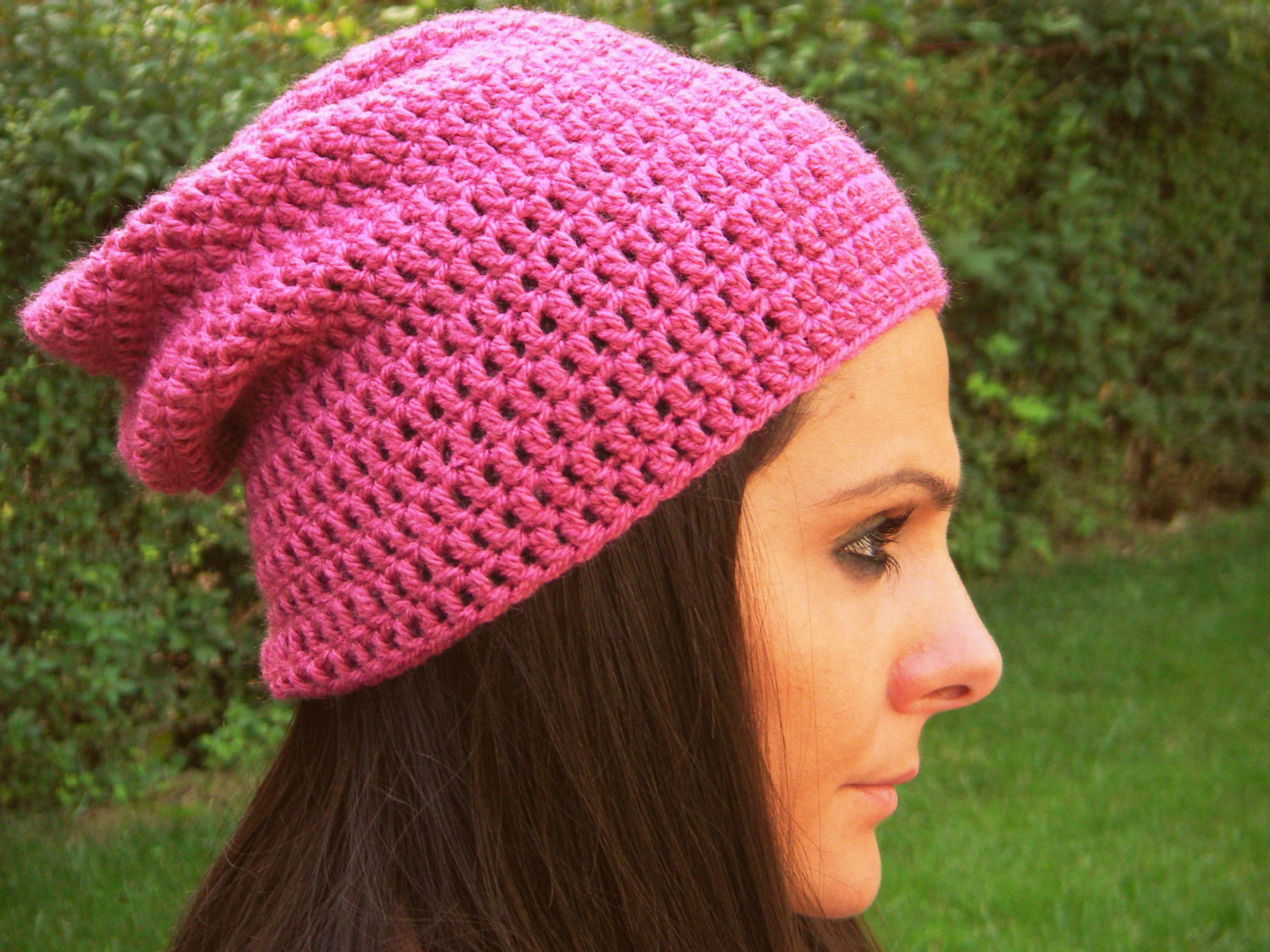 pink slouch hat