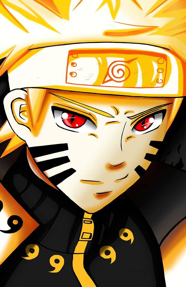 naruto kurama mode art