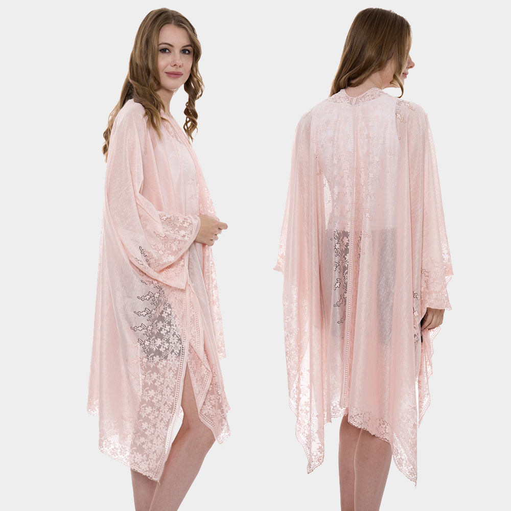 blush kimono cardigan