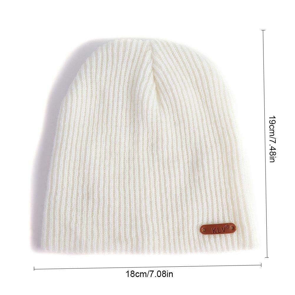 Fashion Elastic Knitted Cap Mens and Womens Short Pinstripe Knitted Hats Outdoor Warm Headgear Hats