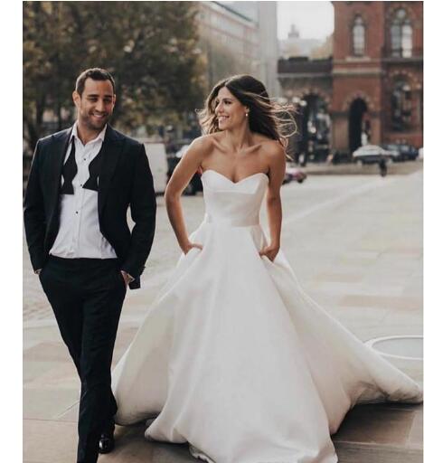 cheap wedding dresses with pockets