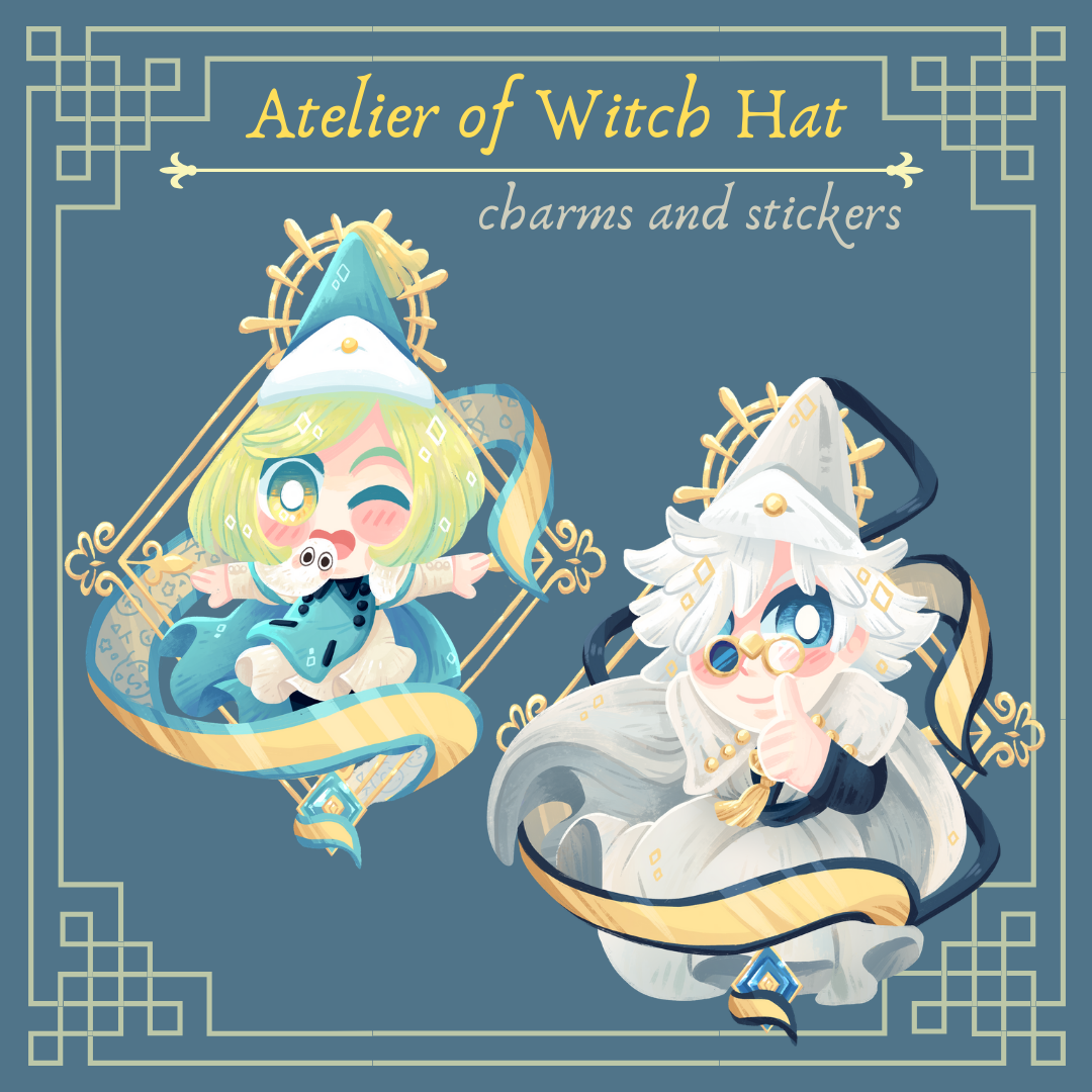 Atelier Of Witch Hat Acrylic Charms Stickers Aguichart Online Store Powered By Storenvy