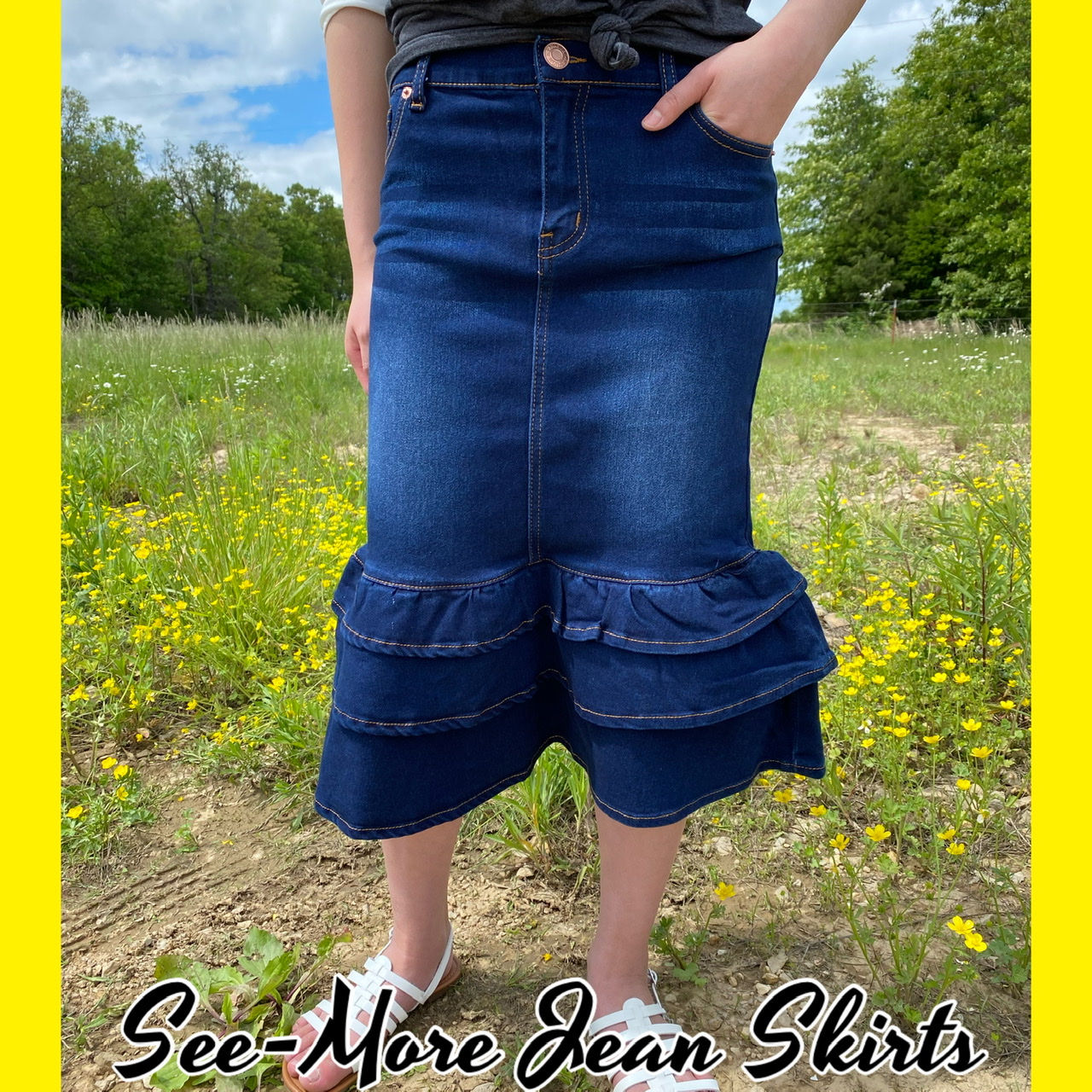see more jean skirts